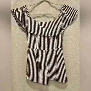 Sugar Lips Stripe Romper